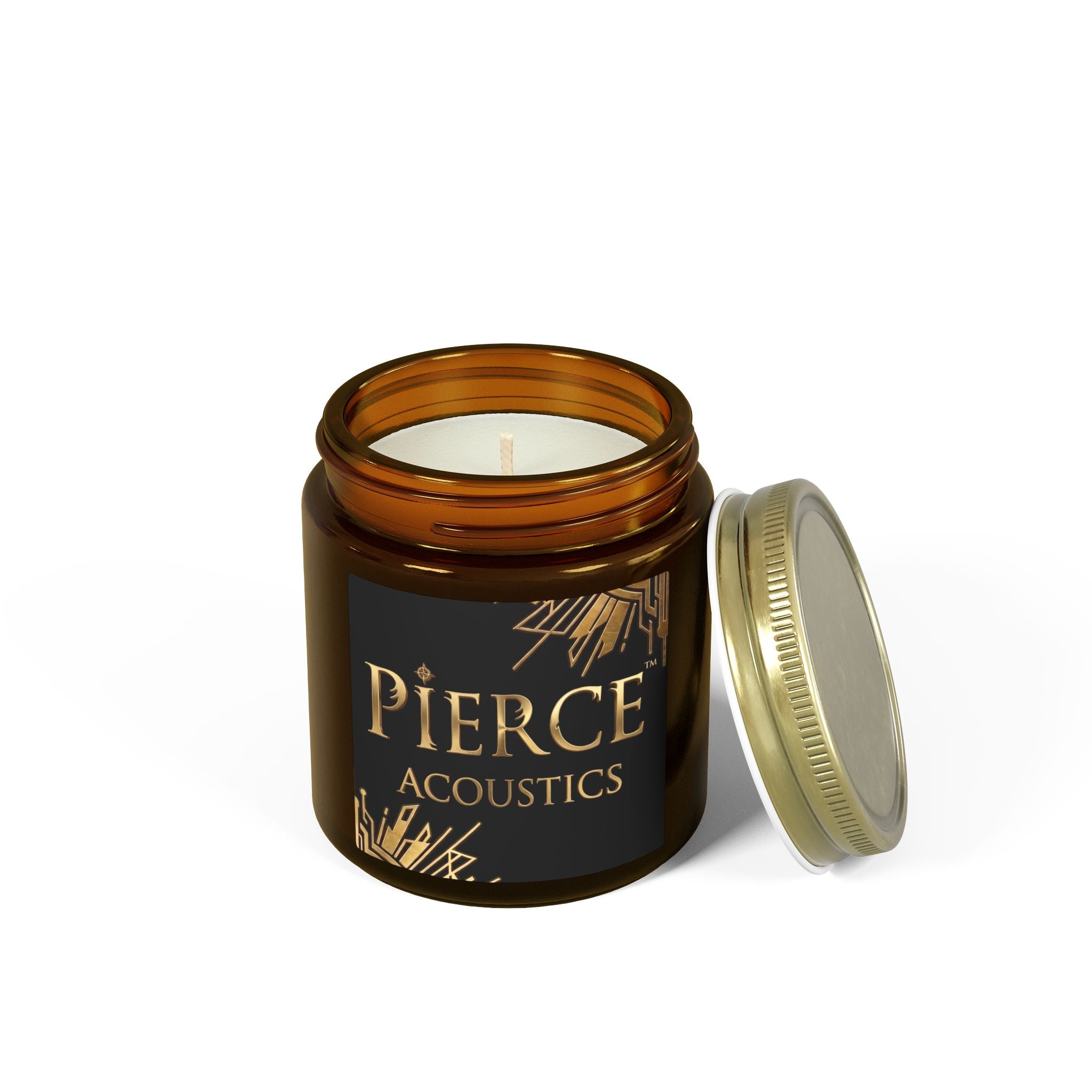 Pierce Acoustics Official Coconut Apricot Scented Candle — 4oz or 9oz Jar