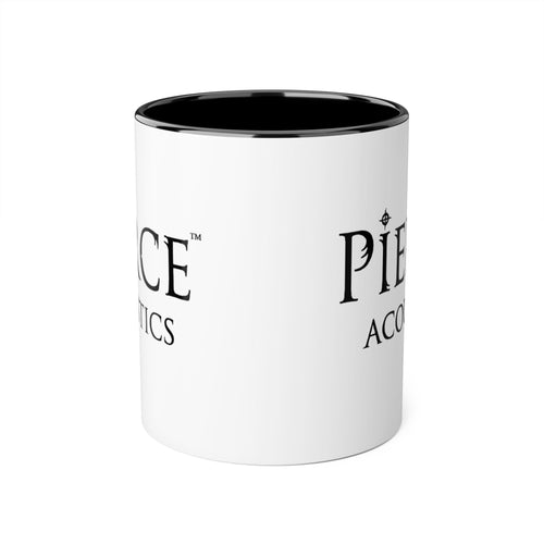 Pierce Acoustics Official  Logo Accent Mug — 11oz Ceramic Coffee Cup