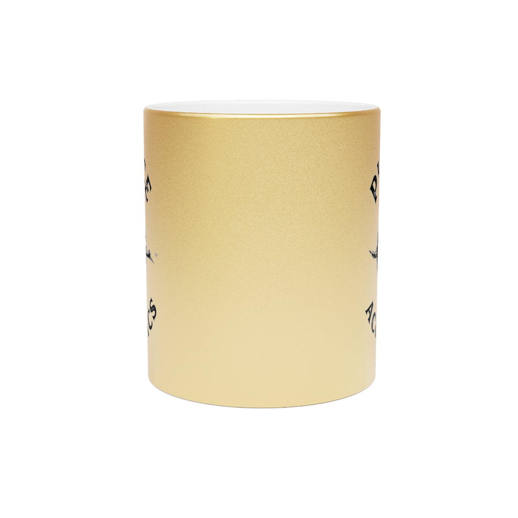 Pierce Acoustics Official Metallic Mug — Silver/Gold