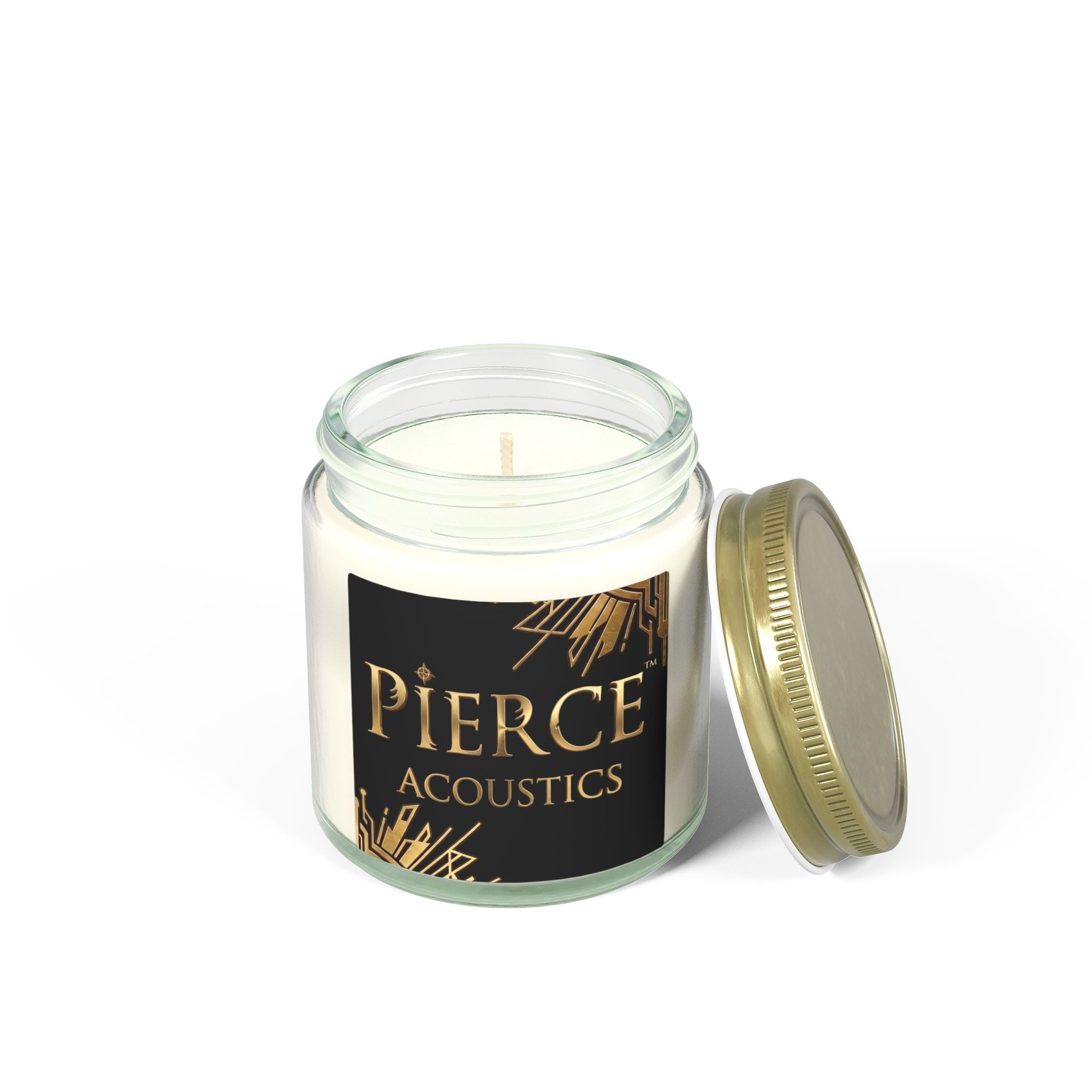 Pierce Acoustics Official Coconut Apricot Scented Candle — 4oz or 9oz Jar