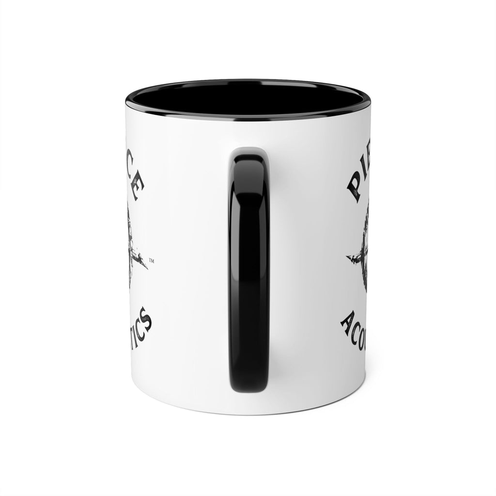Pierce Acoustics Official Logo Accent Mug — 11oz Ceramic Coffee Cup