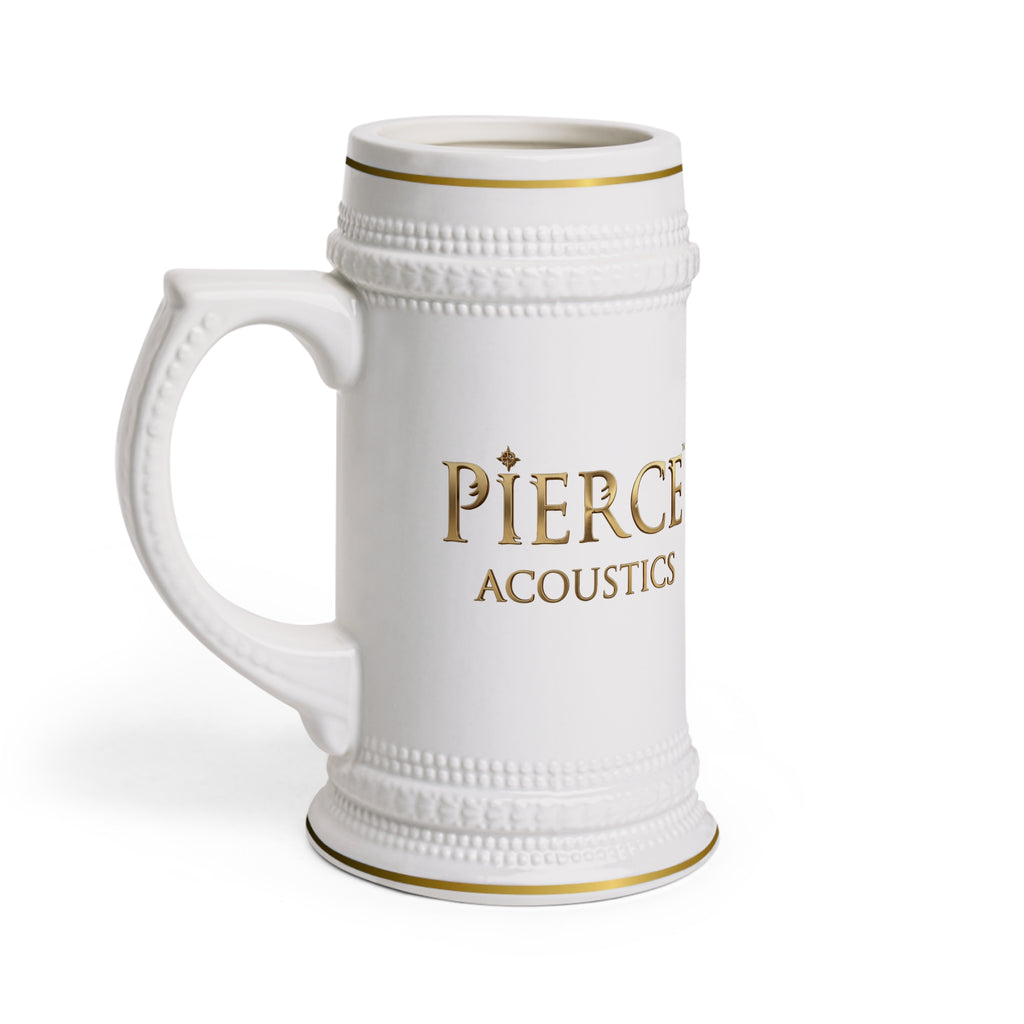 Pierce Acoustics Official Ceramic Beer Stein Mug
