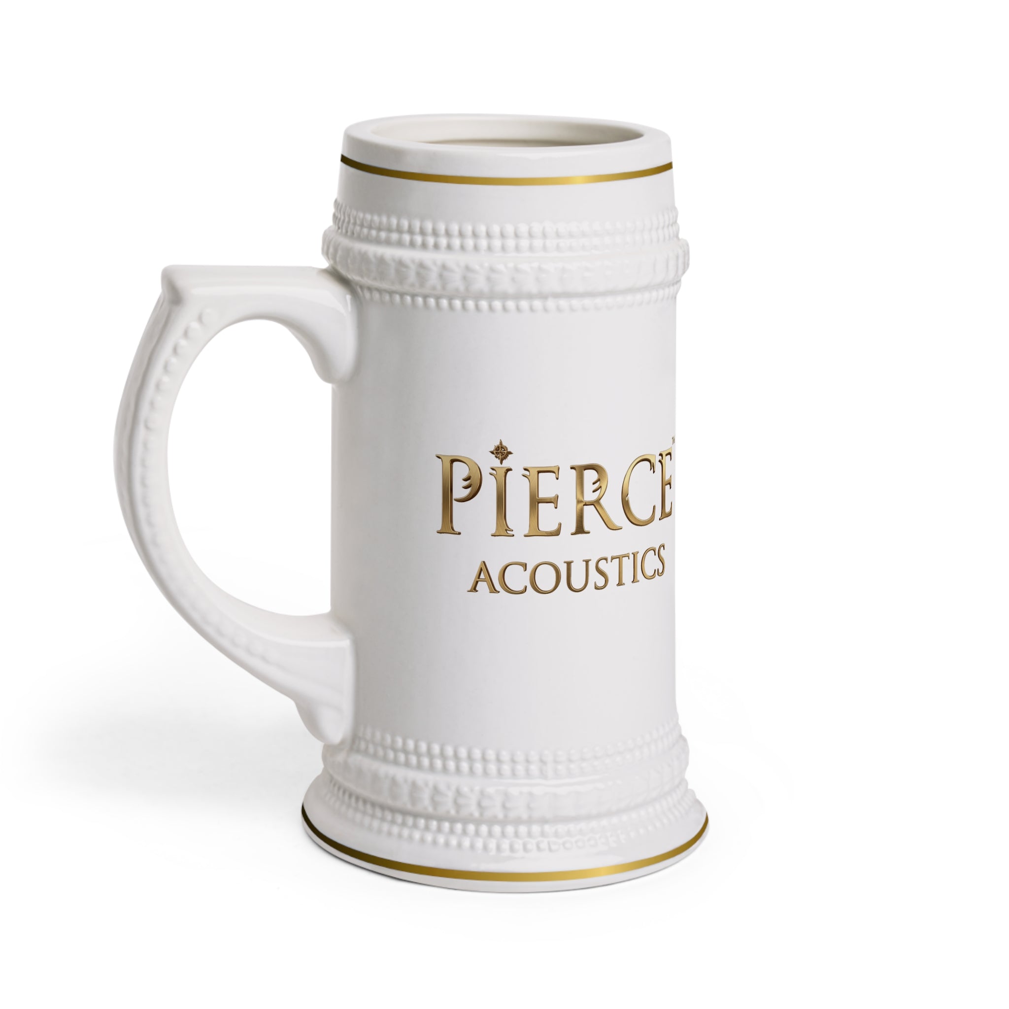 Pierce Acoustics Official Ceramic Beer Stein Mug