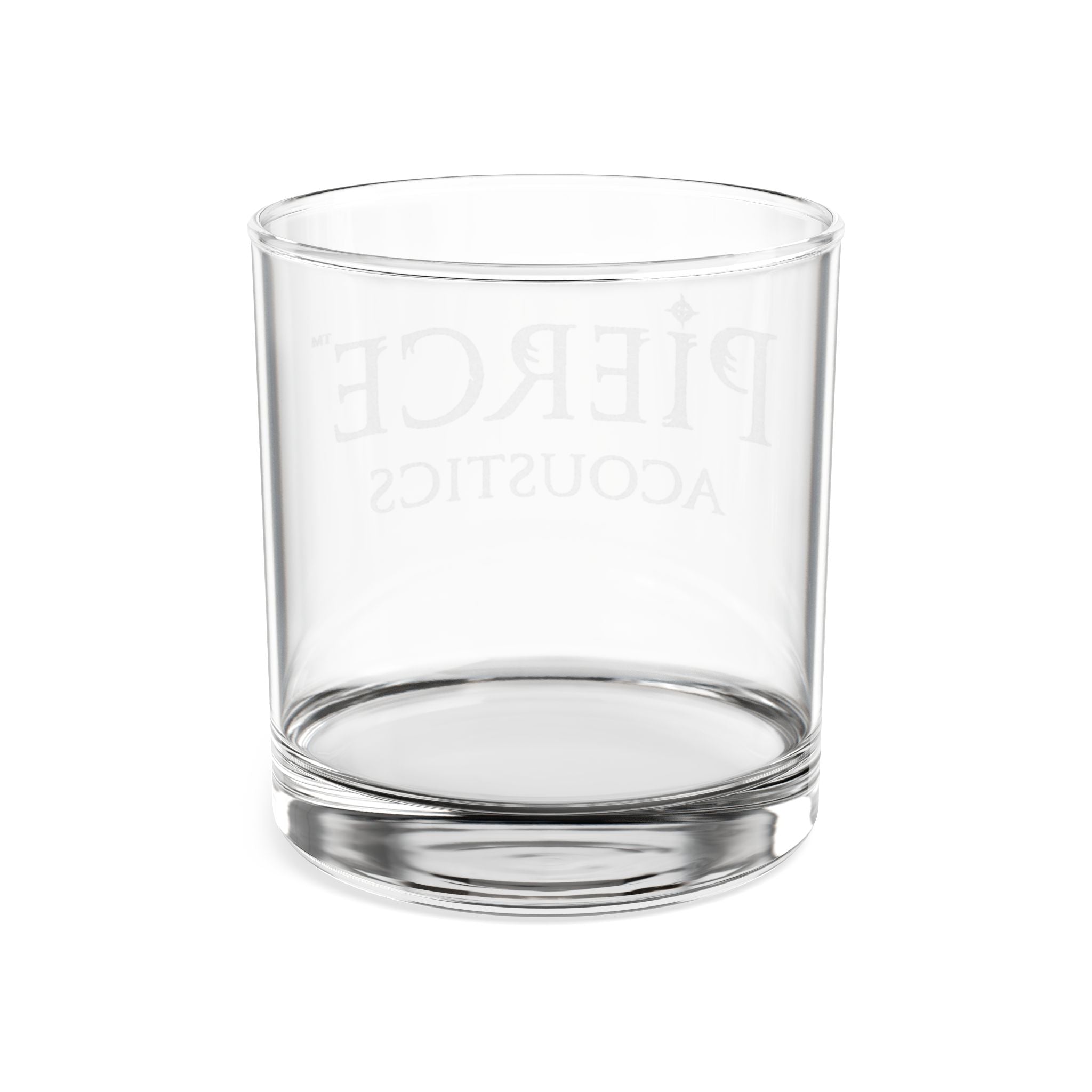 Pierce Acoustics Official Engraved 10oz Rocks Glass