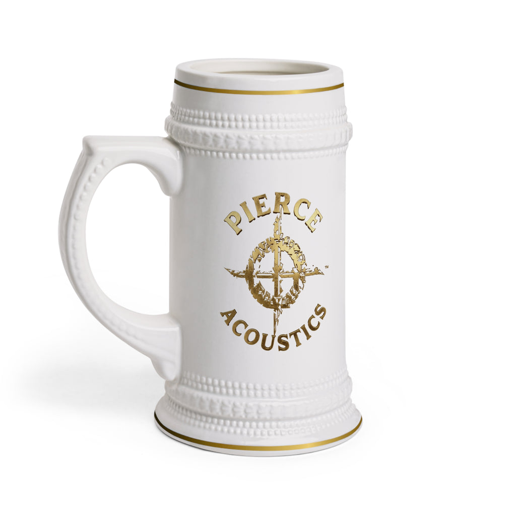 Pierce Acoustics Official Ceramic Beer Stein Mug