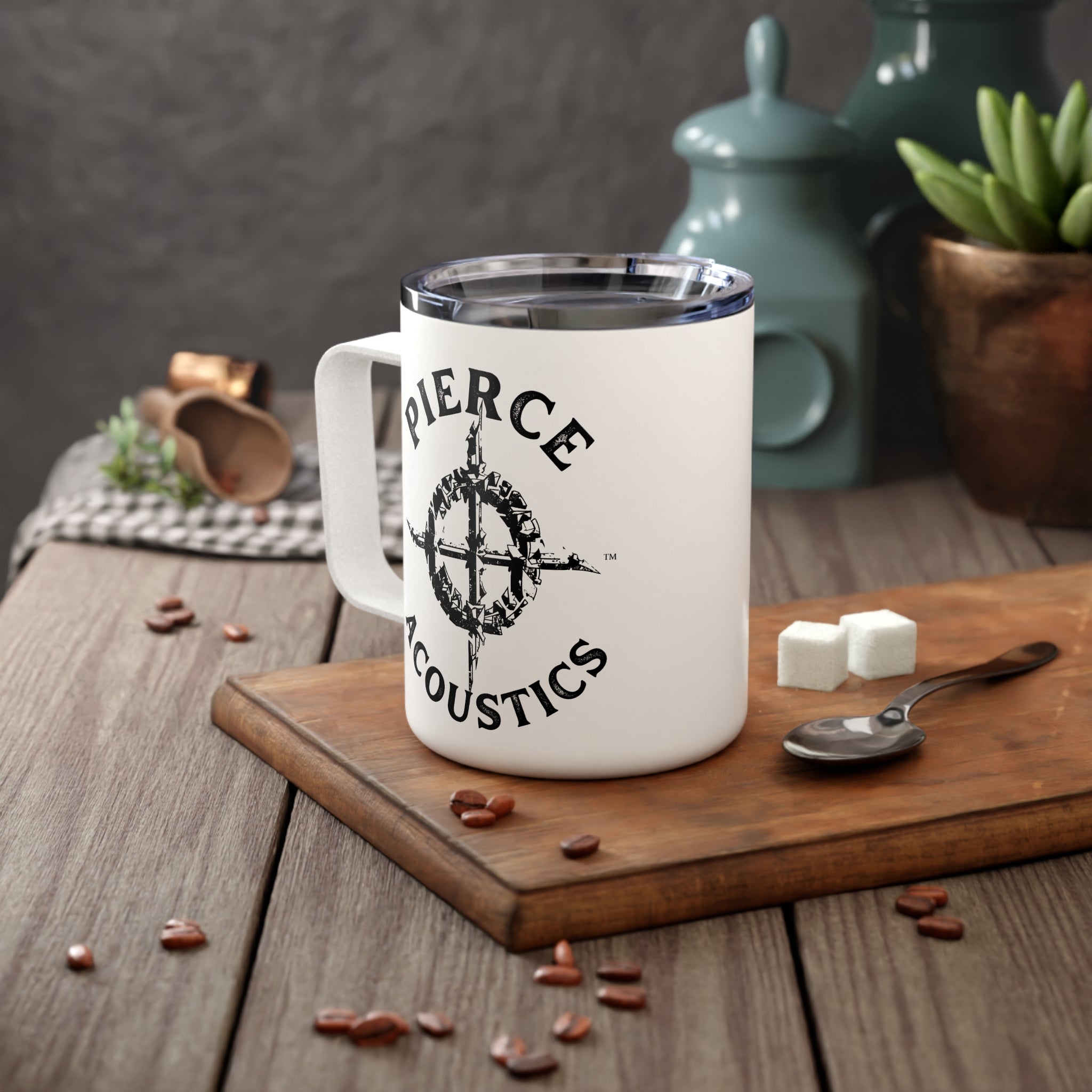 Pierce Acoustics Official 10oz Insulated Coffee Mug