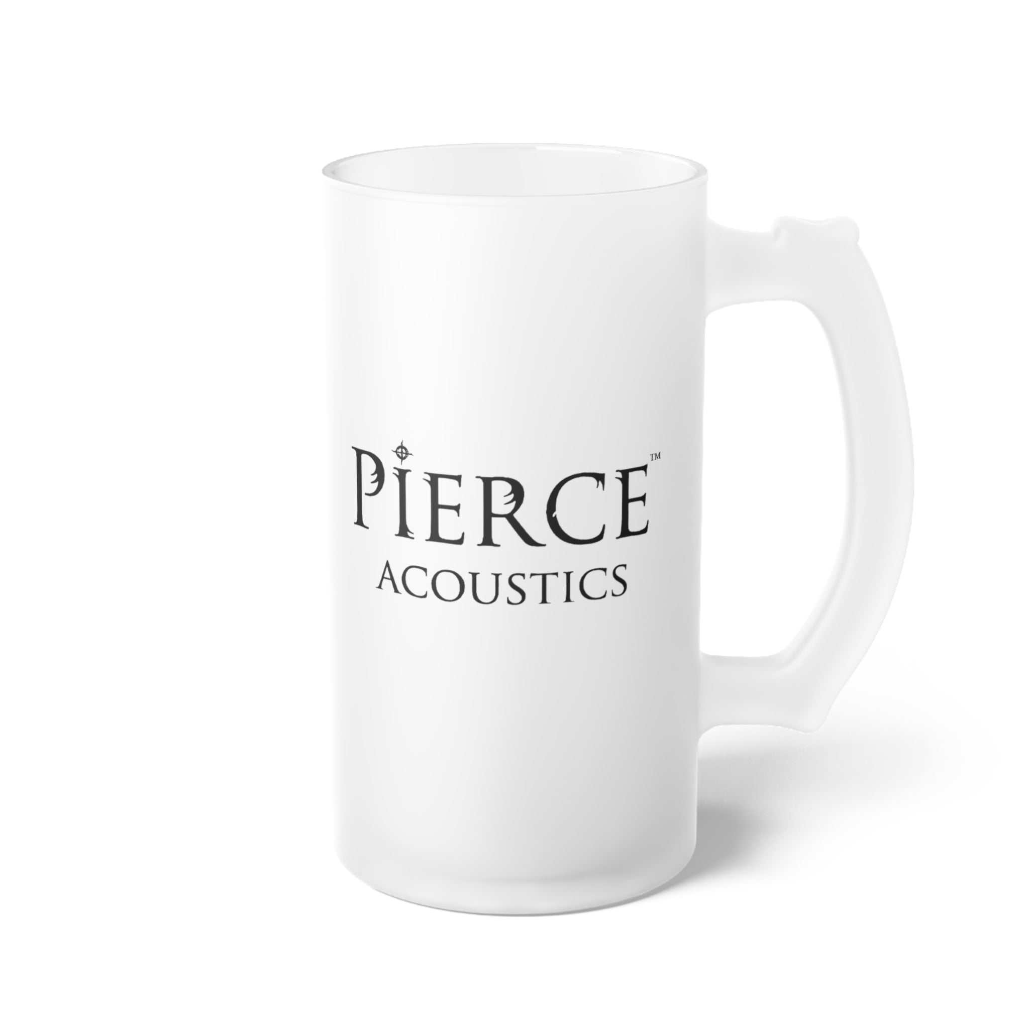 Pierce Acoustics Official Frosted Glass Beer Mug