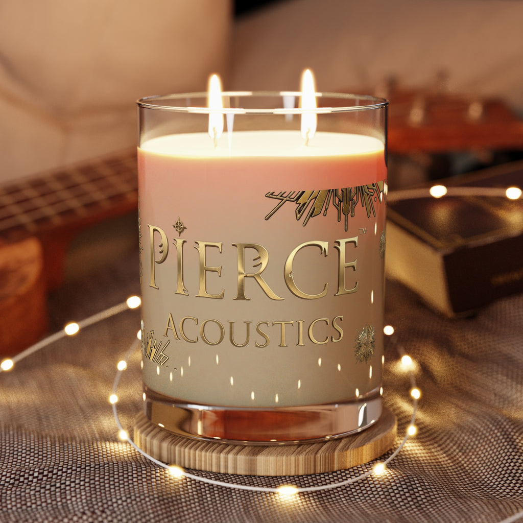 Pierce Acoustics Official Luxury Glass Scented Candle — 11oz
