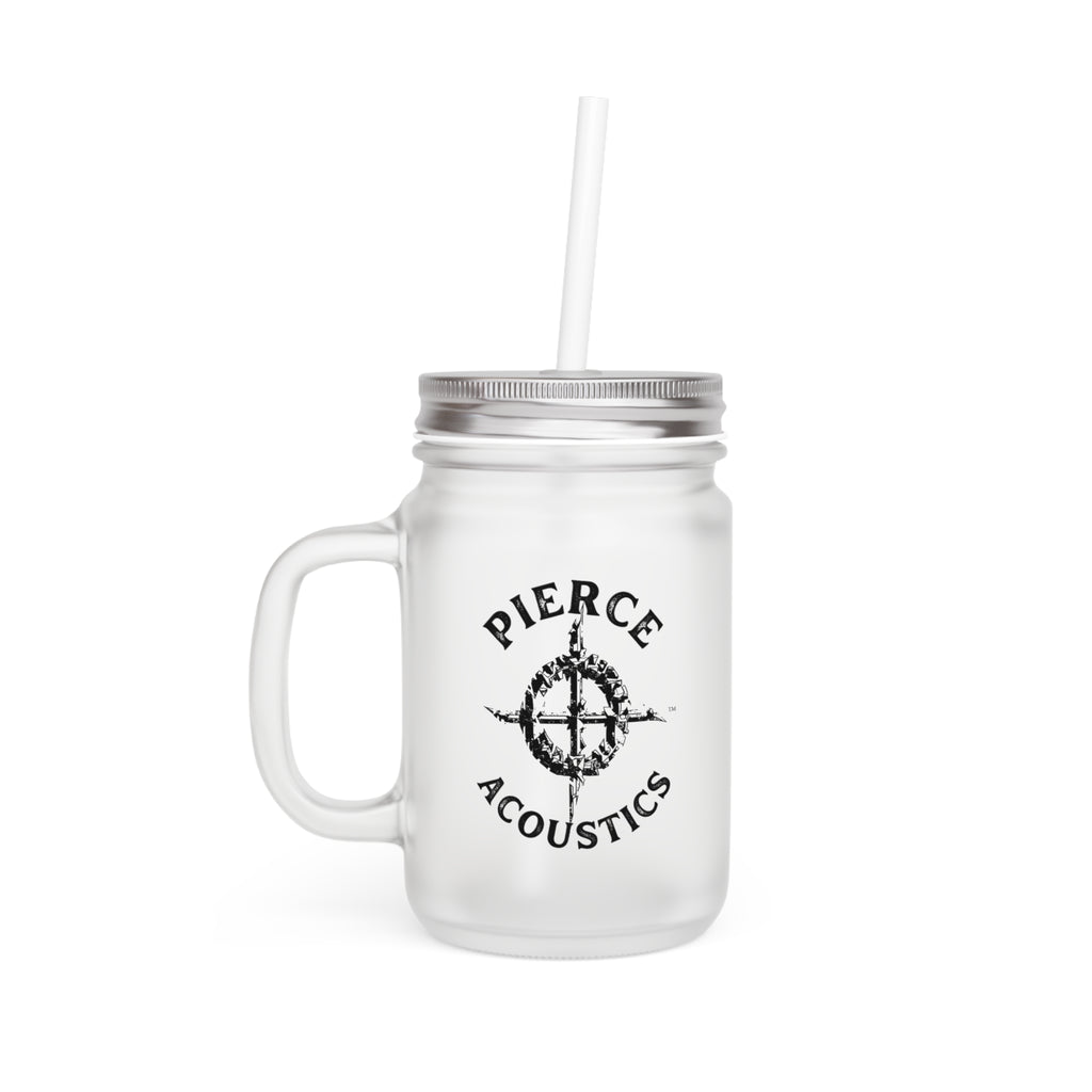 Pierce Acoustics Official Mason Jar Tumbler with Straw