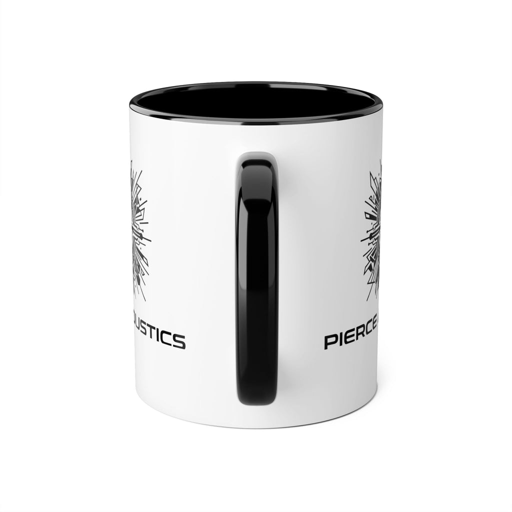 Pierce Acoustics Official Logo Accent Mug — 11oz Ceramic Coffee Cup