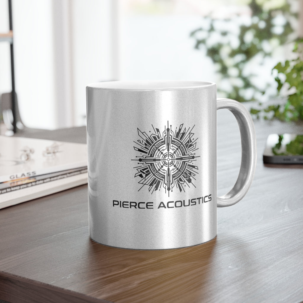 Pierce Acoustics Official Metallic Mug — Silver/Gold