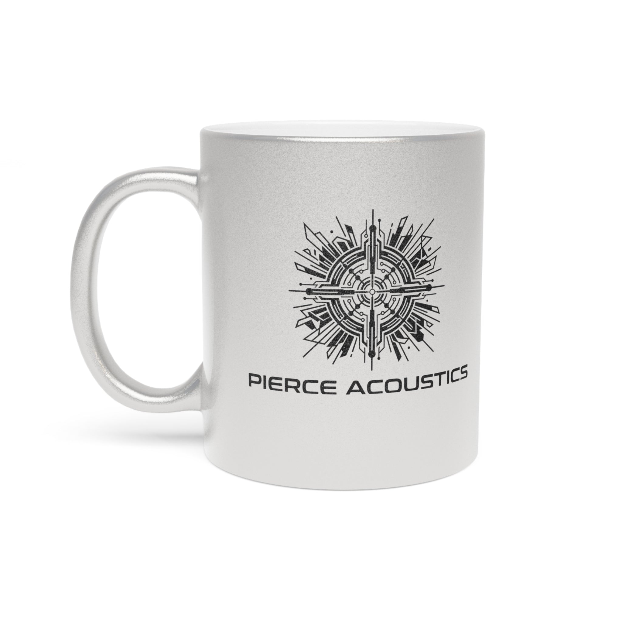 Pierce Acoustics Official Metallic Mug — Silver/Gold