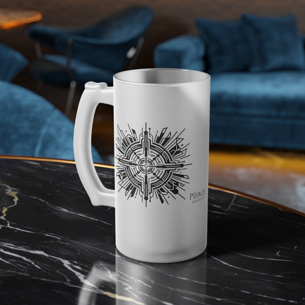 Pierce Acoustics Official Frosted Glass Beer Mug