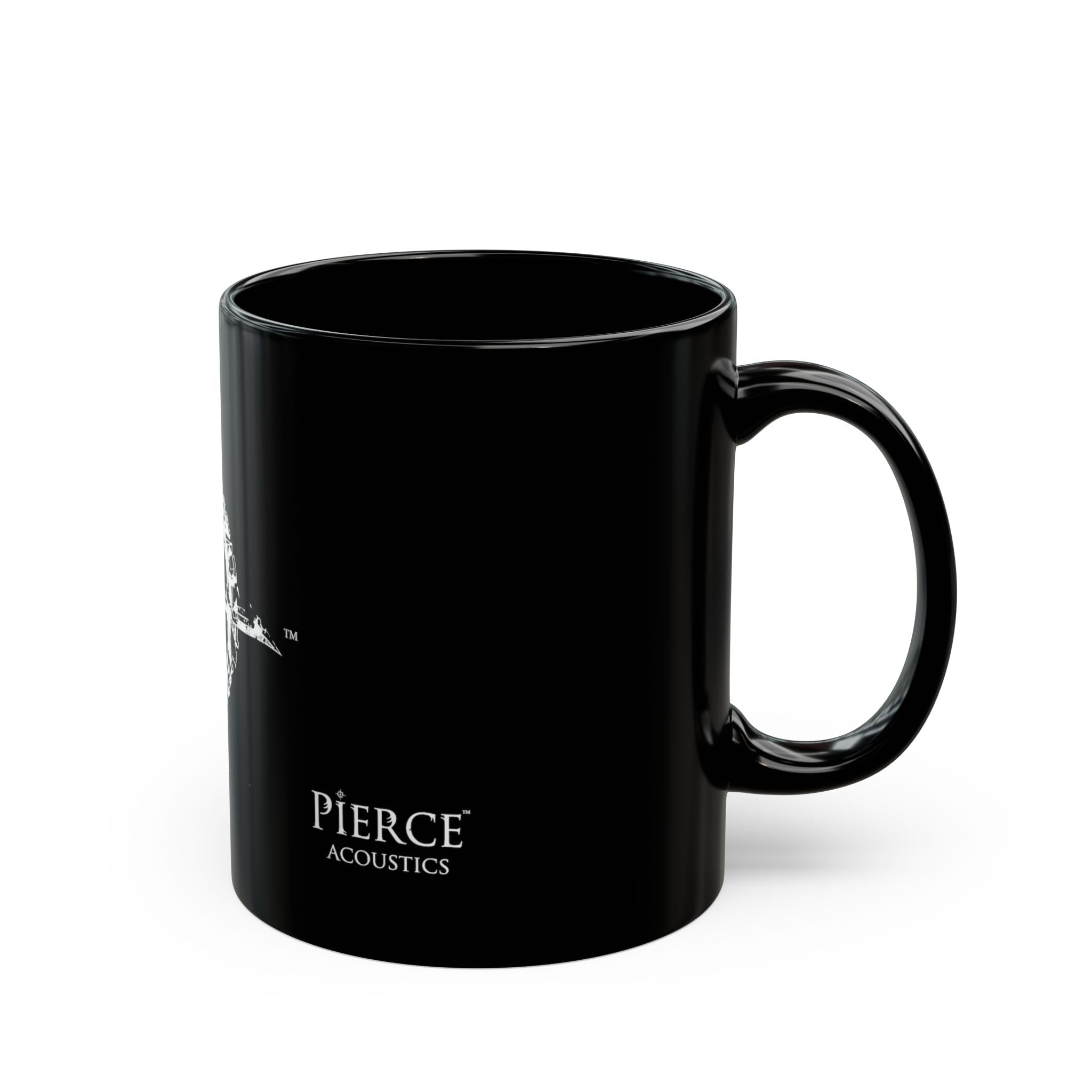 Pierce Acoustics Official Black Logo Mug