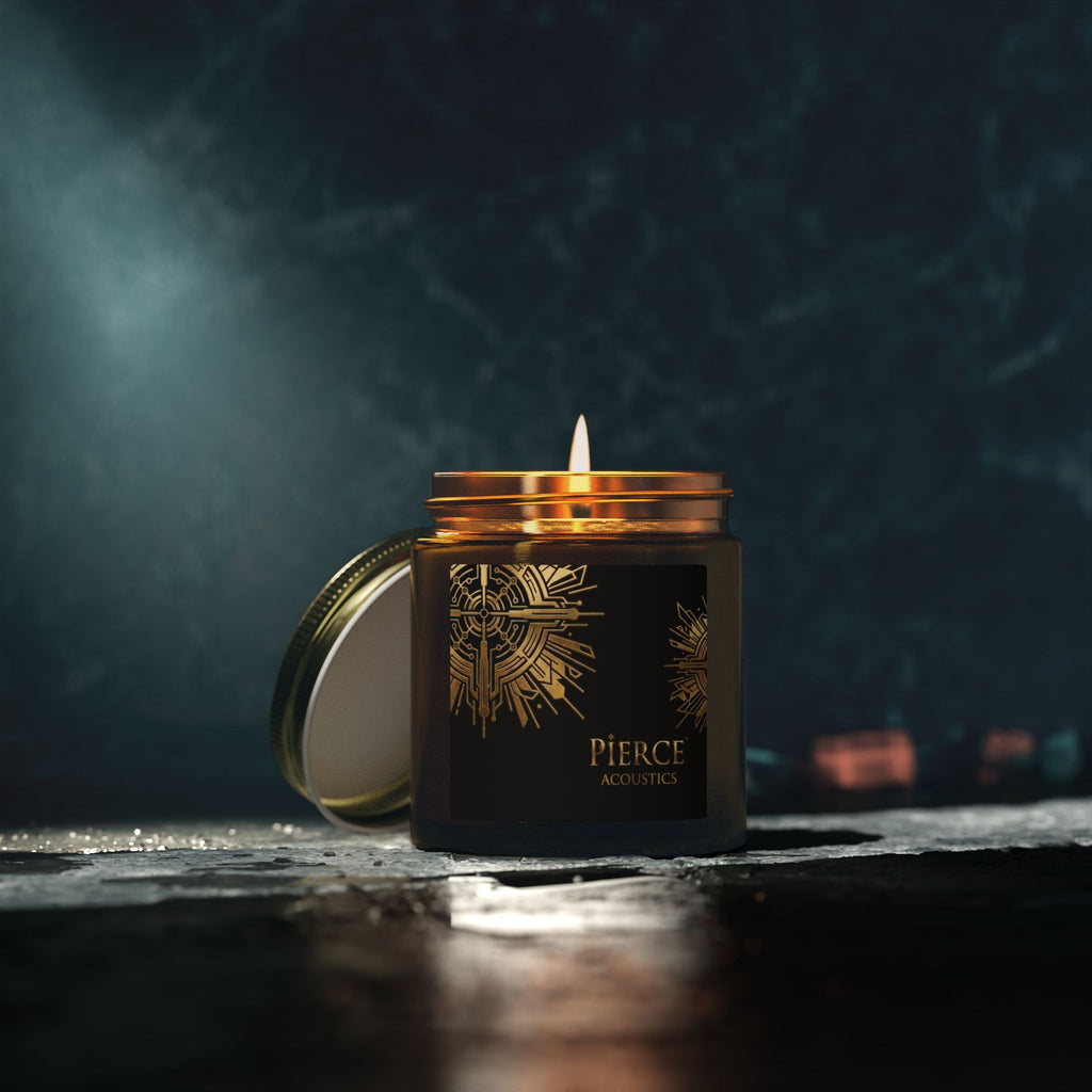 Coconut Apricot Scented Candle — 4oz & 9oz Jar (Pierce Acoustics)