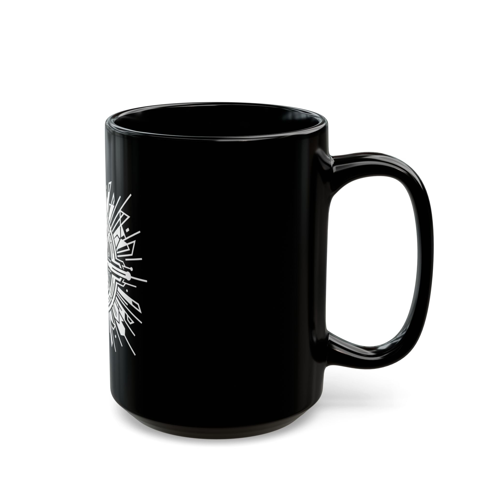 Pierce Acoustics Official Black Ceramic Mug