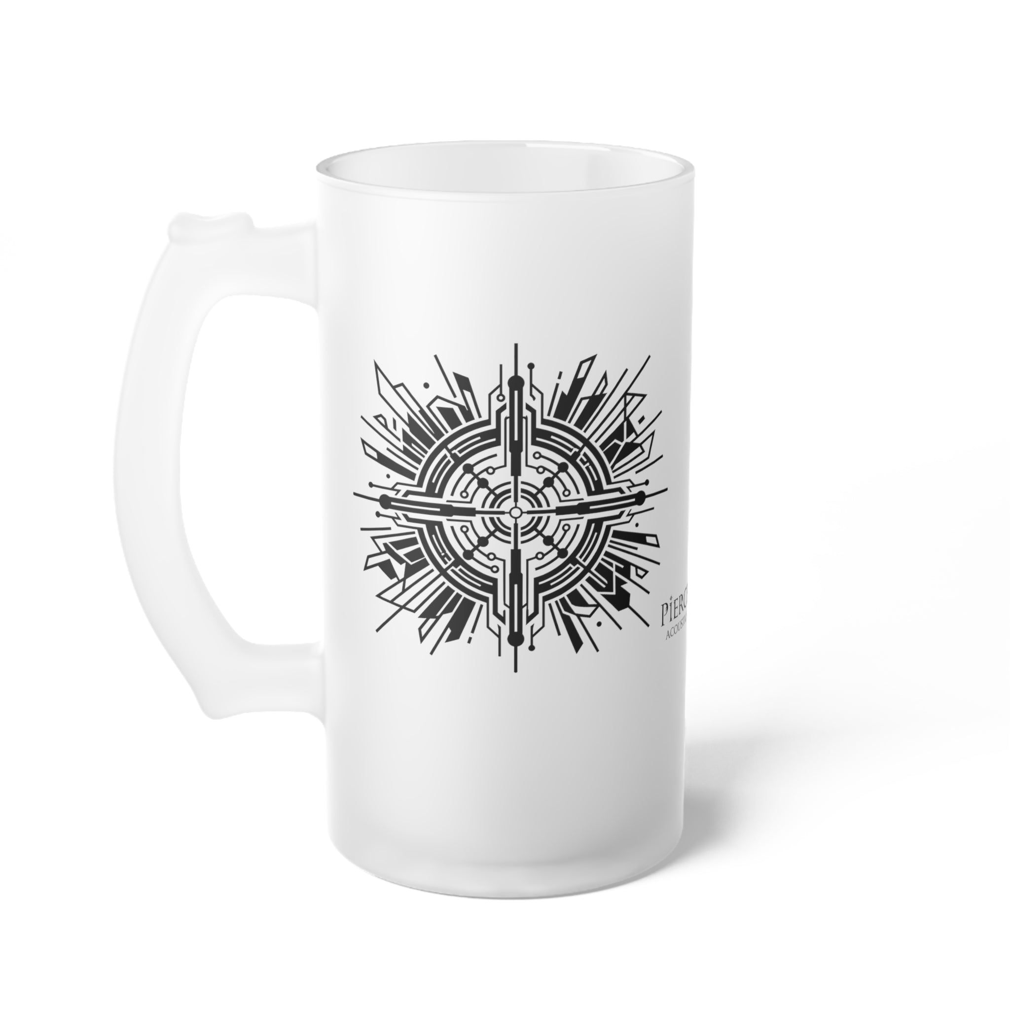 Pierce Acoustics Official Frosted Glass Beer Mug