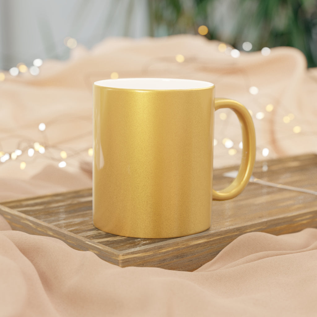 Pierce Acoustics Official Metallic Mug — Silver/Gold
