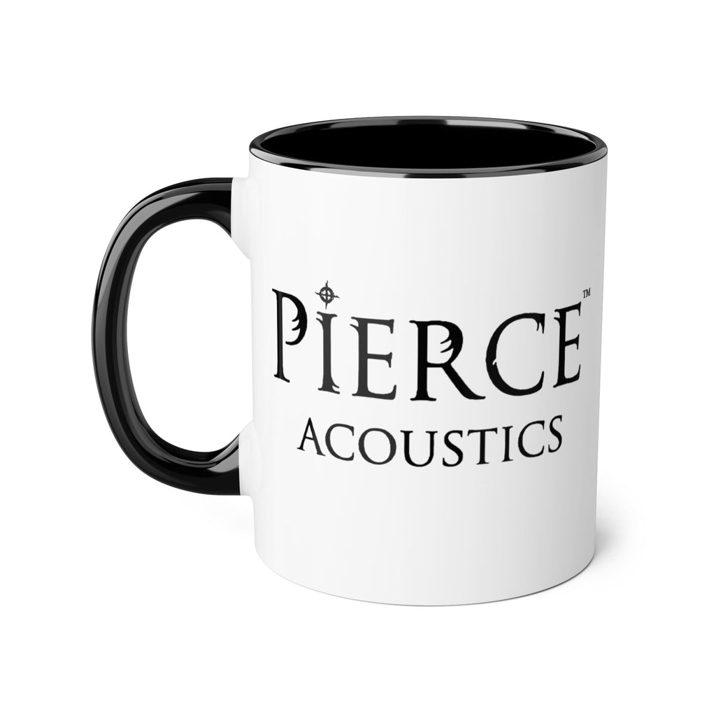 Pierce Acoustics Official  Logo Accent Mug — 11oz Ceramic Coffee Cup