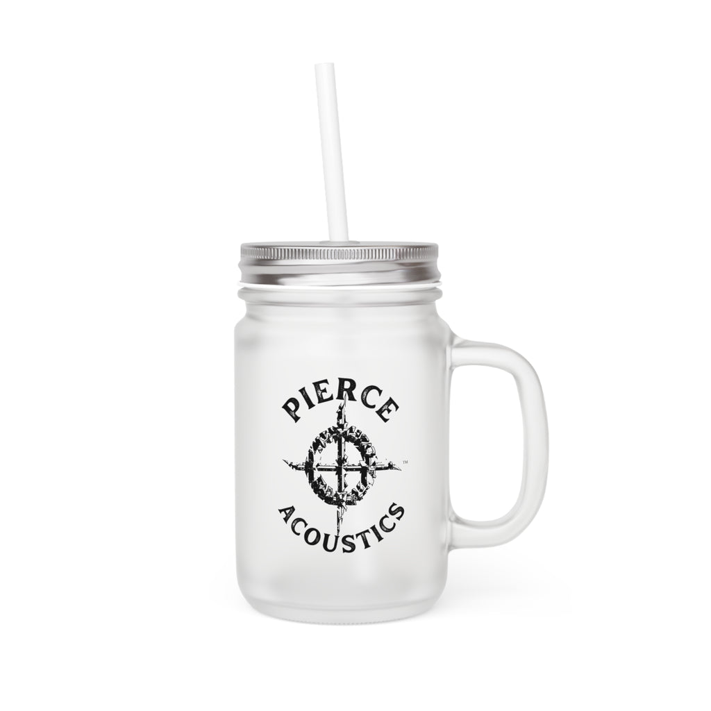 Pierce Acoustics Official Mason Jar Tumbler with Straw