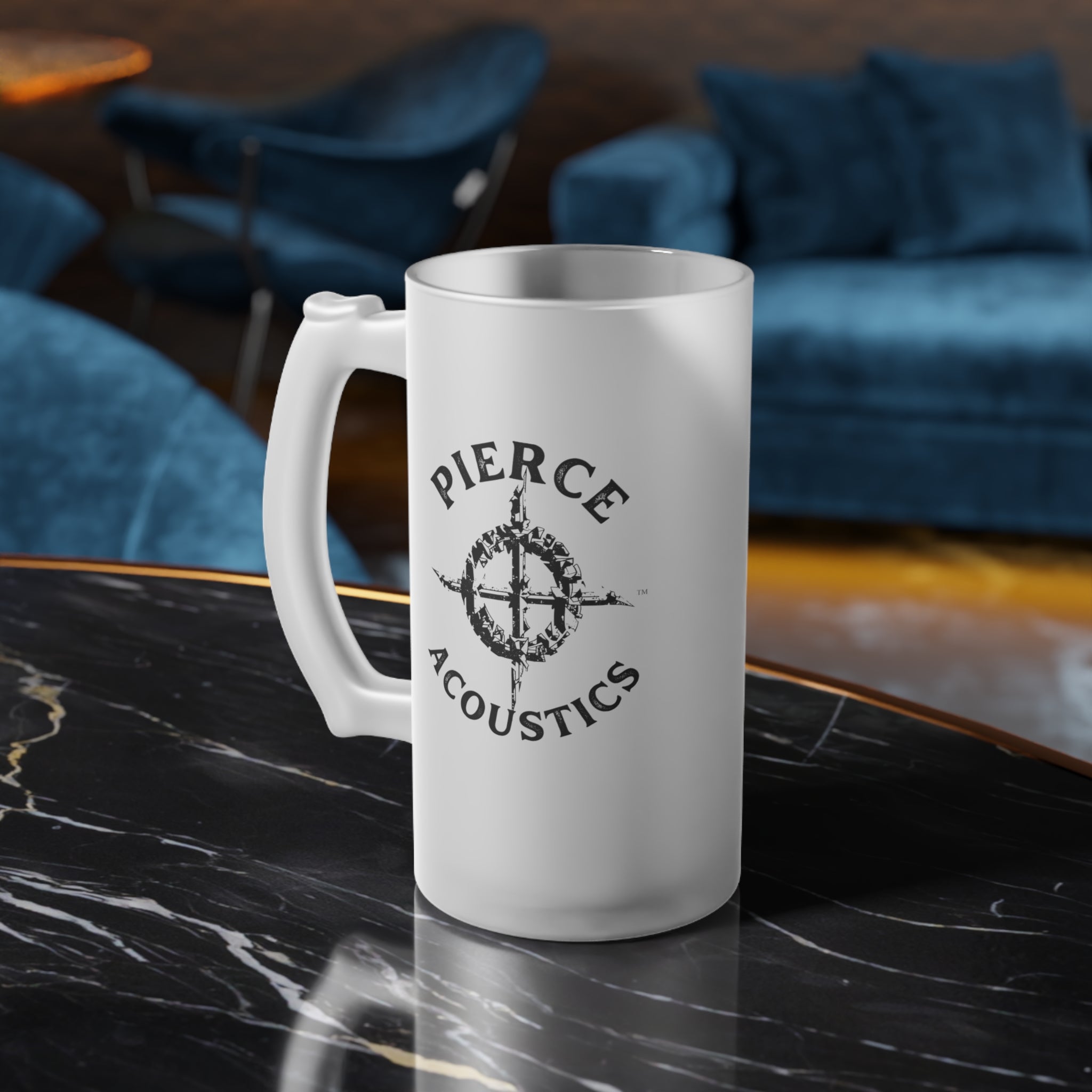 Pierce Acoustics Official Frosted Beer Mug