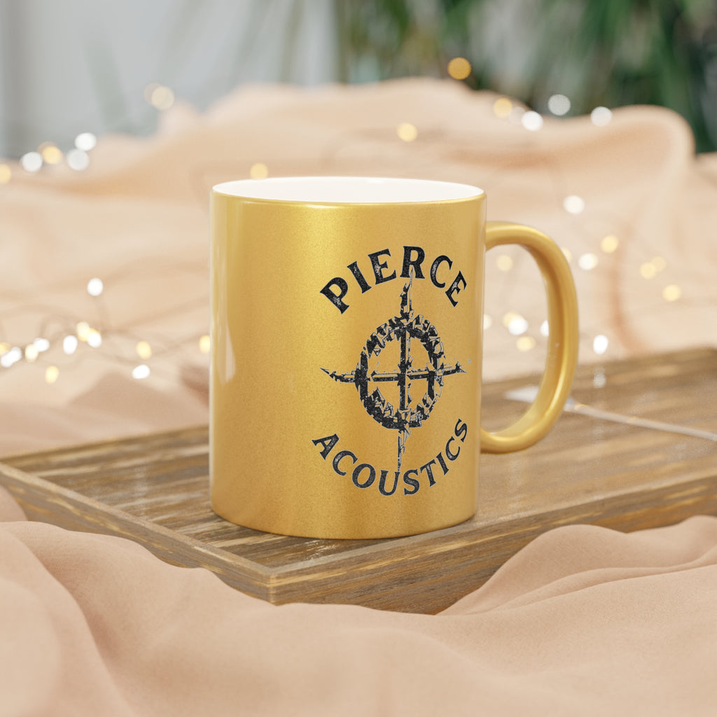 Pierce Acoustics Official Metallic Mug — Silver/Gold