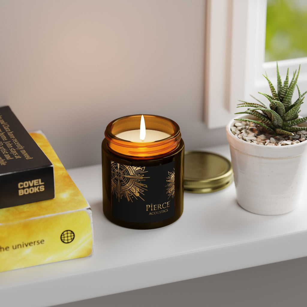 Coconut Apricot Scented Candle — 4oz & 9oz Jar (Pierce Acoustics)