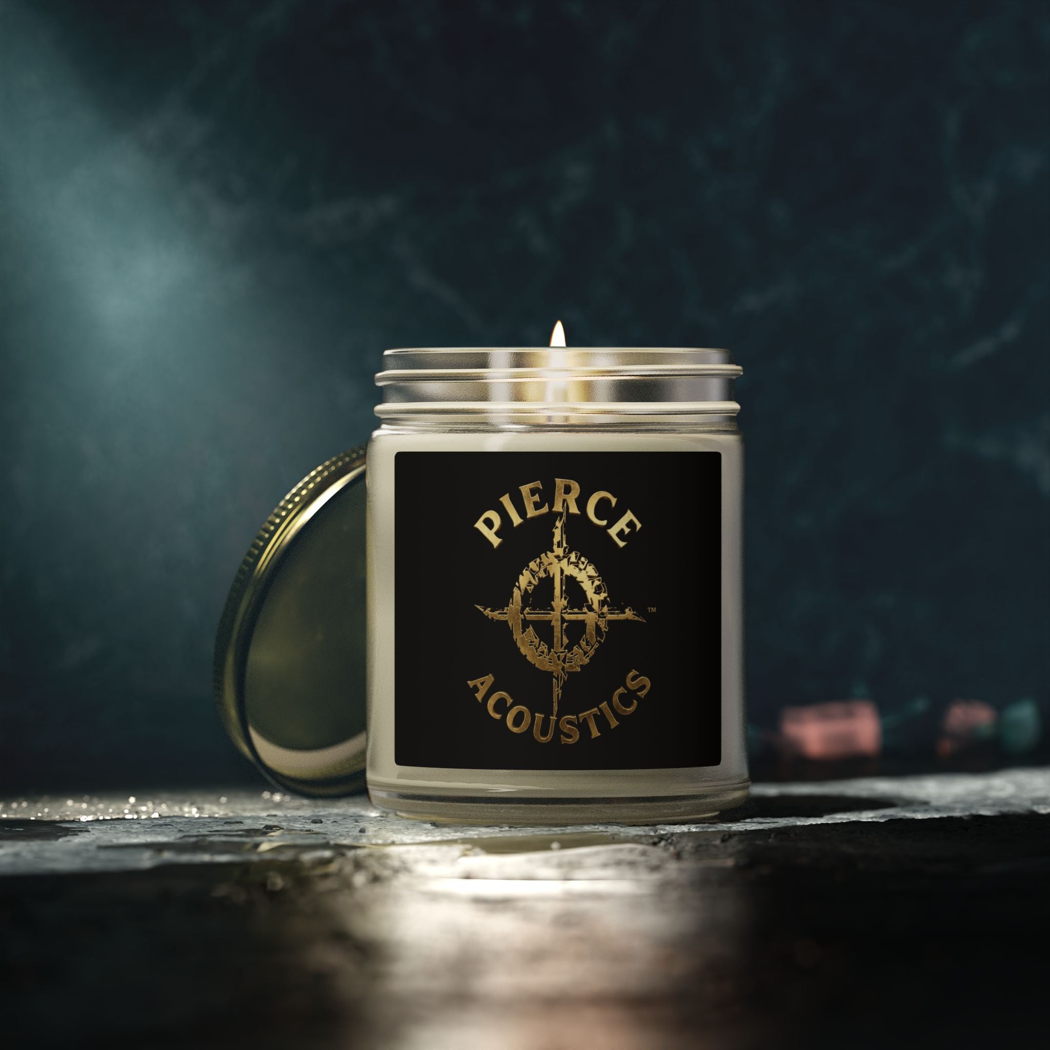 Pierce Acoustics Official Coconut Apricot Scented Candle (4oz/9oz)