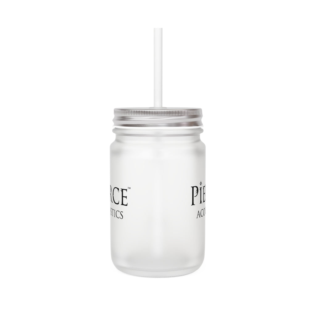 Pierce Acoustics Official Mason Jar Tumbler with Straw