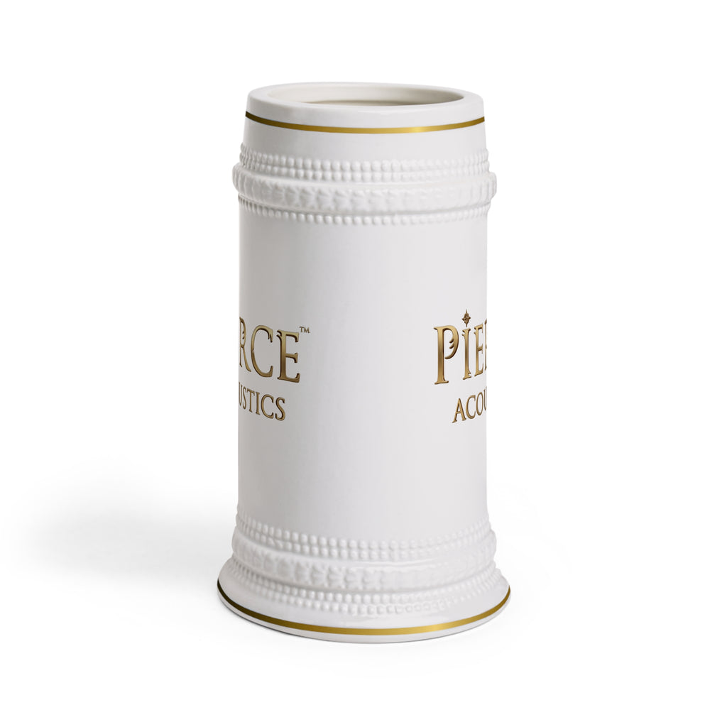 Pierce Acoustics Official Ceramic Beer Stein Mug