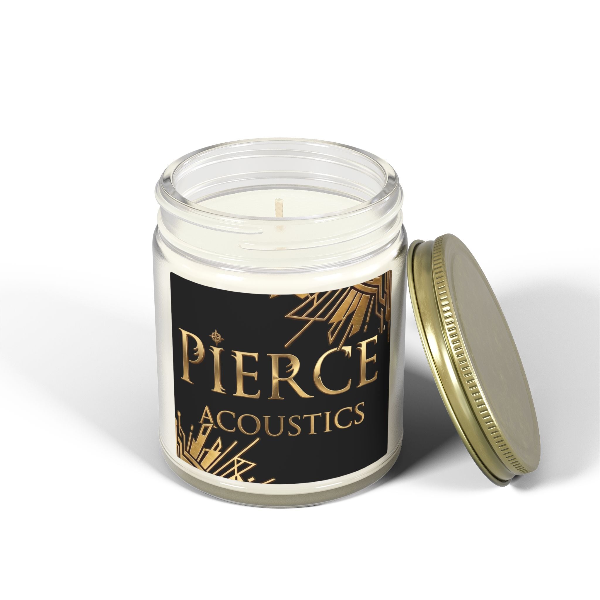 Pierce Acoustics Official Coconut Apricot Scented Candle — 4oz or 9oz Jar