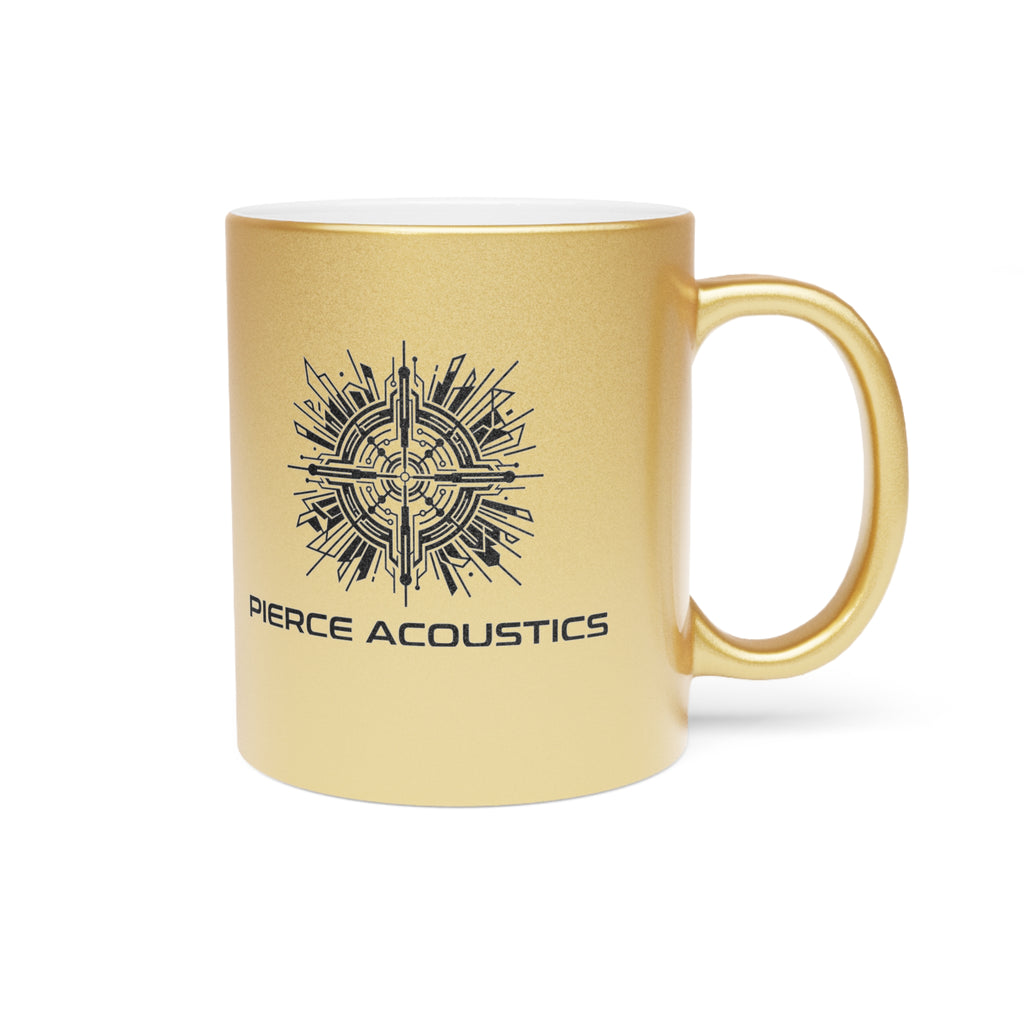 Pierce Acoustics Official Metallic Mug — Silver/Gold