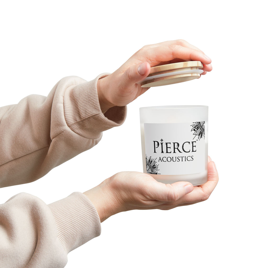Pierce Acoustics Official Frosted Glass Scented Candle