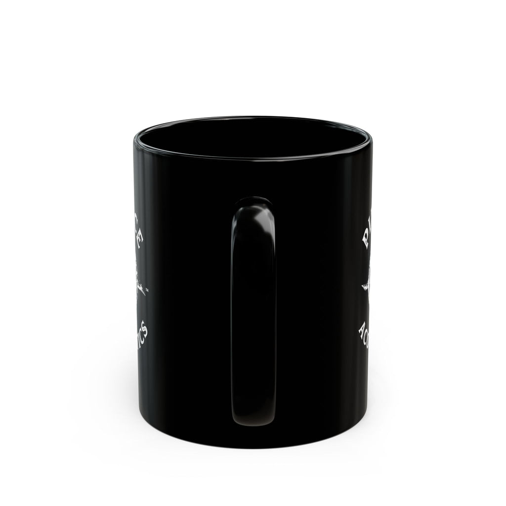 Pierce Acoustics Official Black Ceramic Mug