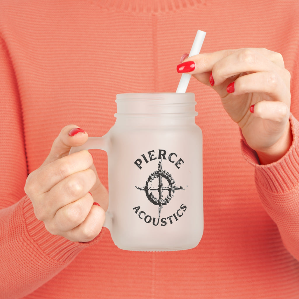 Pierce Acoustics Official Mason Jar Tumbler with Straw