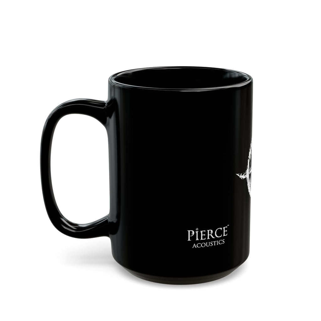 Pierce Acoustics Official Black Logo Mug