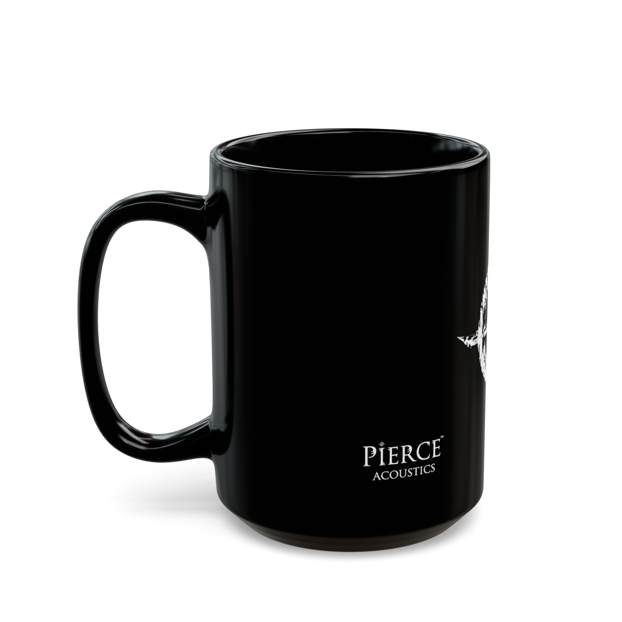Pierce Acoustics Official Black Logo Mug