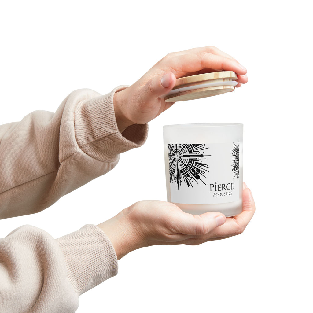 Pierce Acoustics Official Frosted Glass Scented Candle