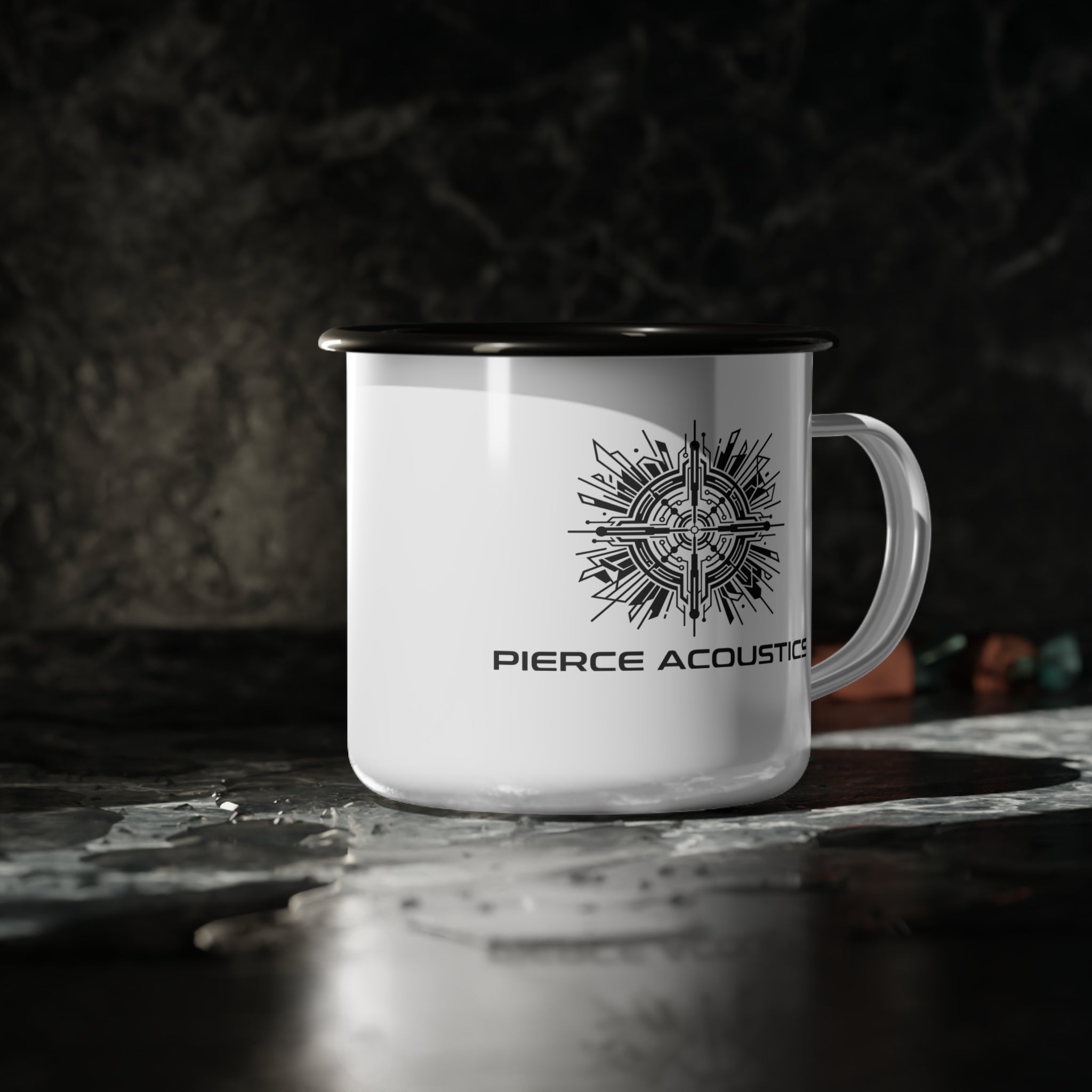 Pierce Acoustics Official Enamel Camp Cup