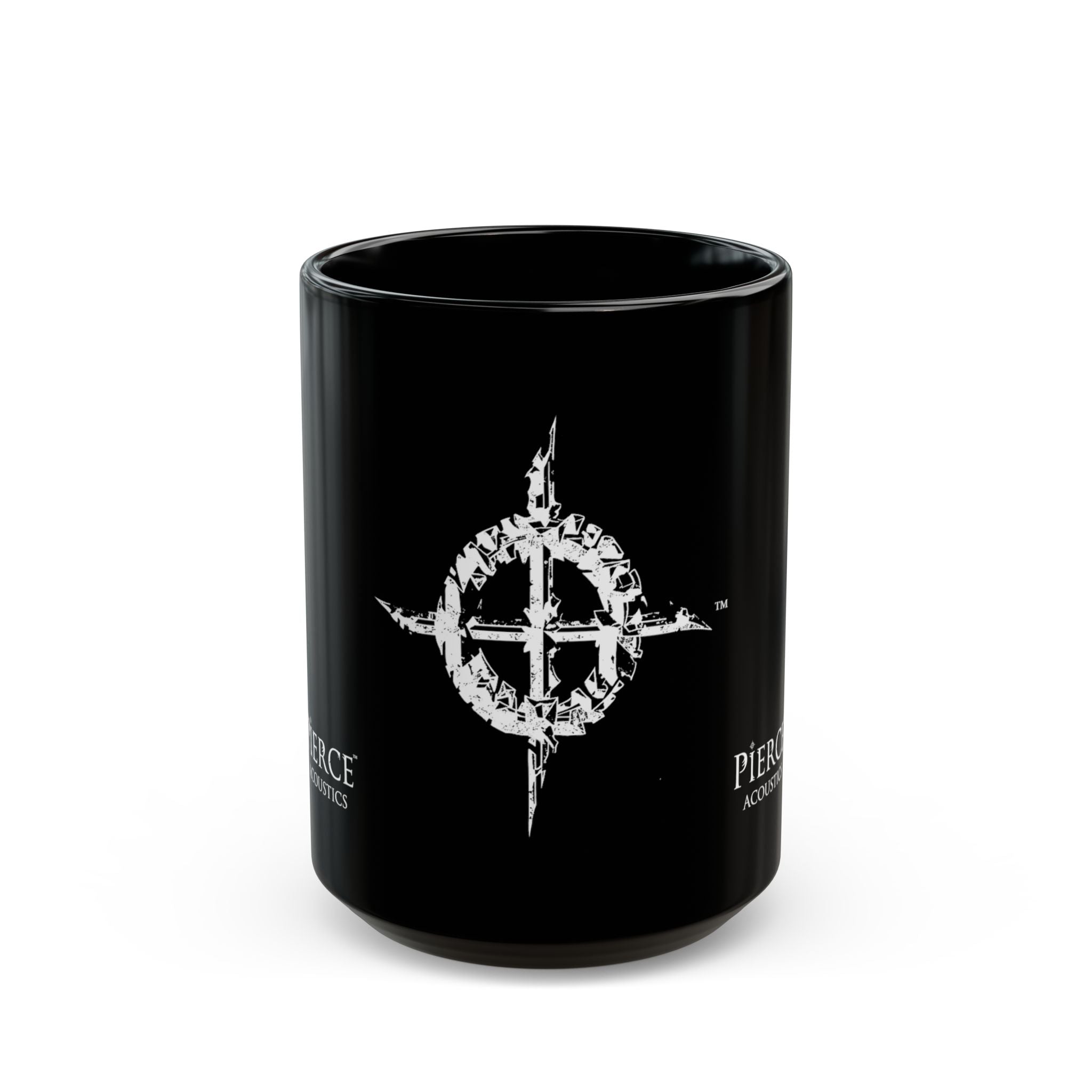 Pierce Acoustics Official Black Logo Mug