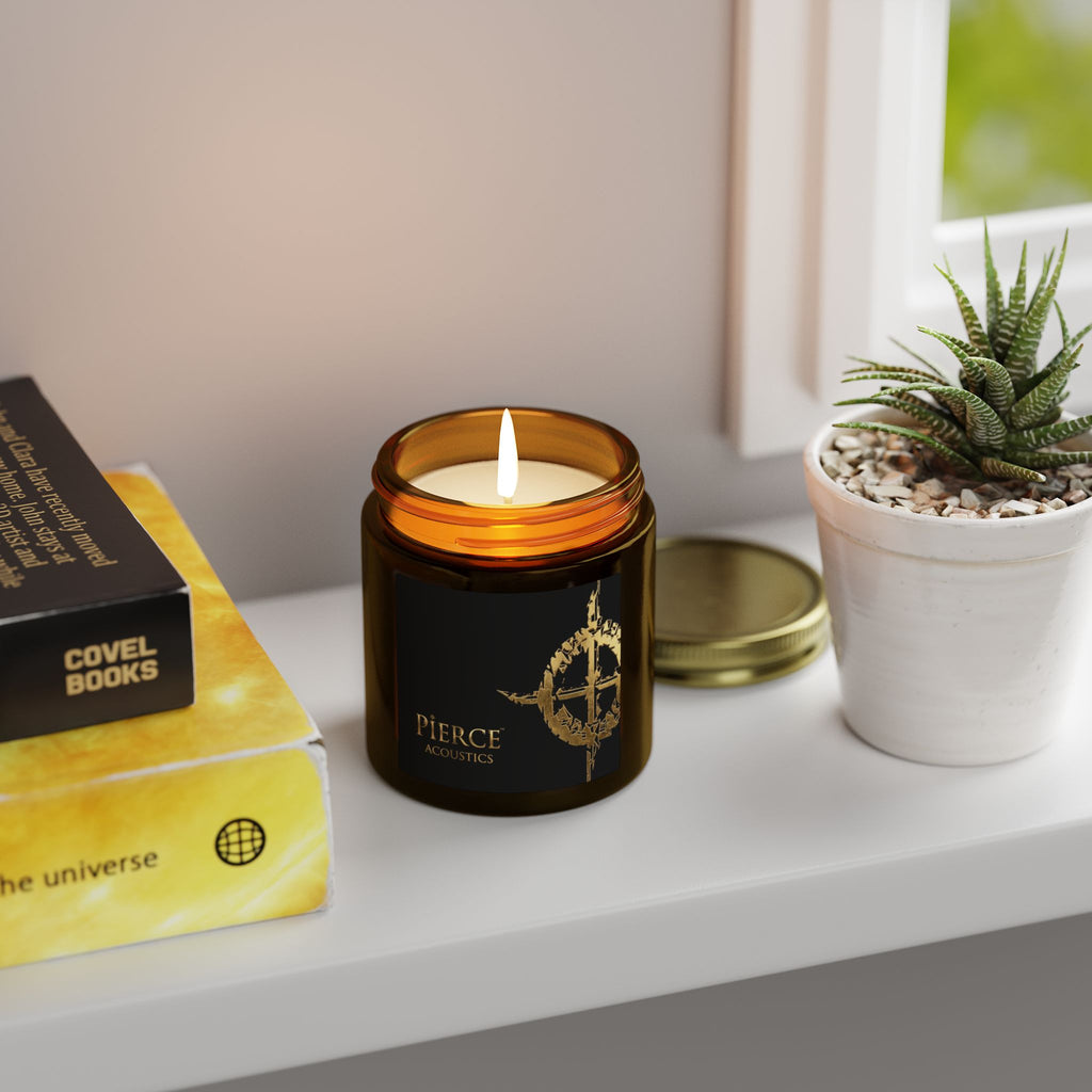 Pierce Acoustics Official Coconut Apricot Scented Candle (4oz & 9oz)