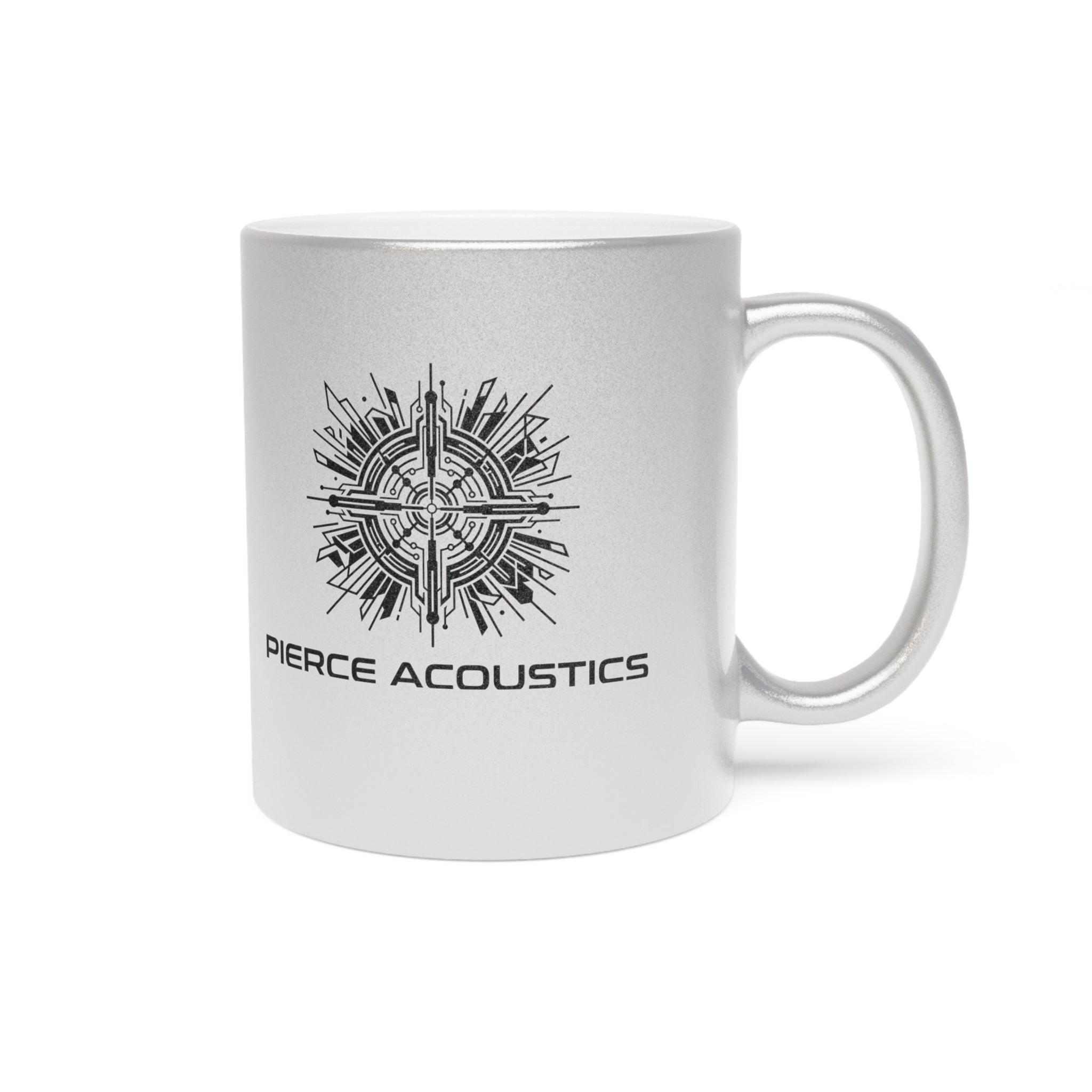 Pierce Acoustics Official Metallic Mug — Silver/Gold