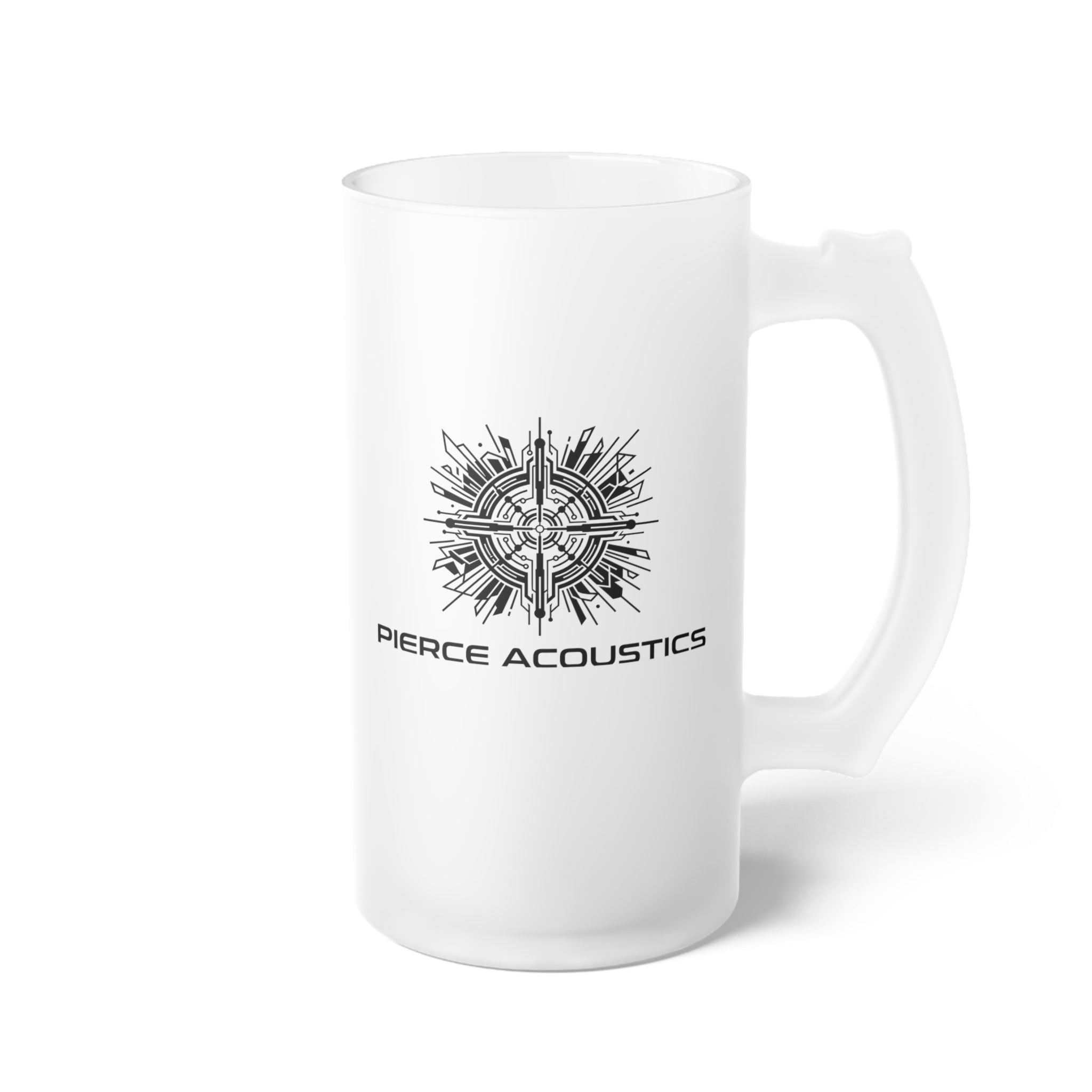 Pierce Acoustics Official Frosted Glass Beer Mug