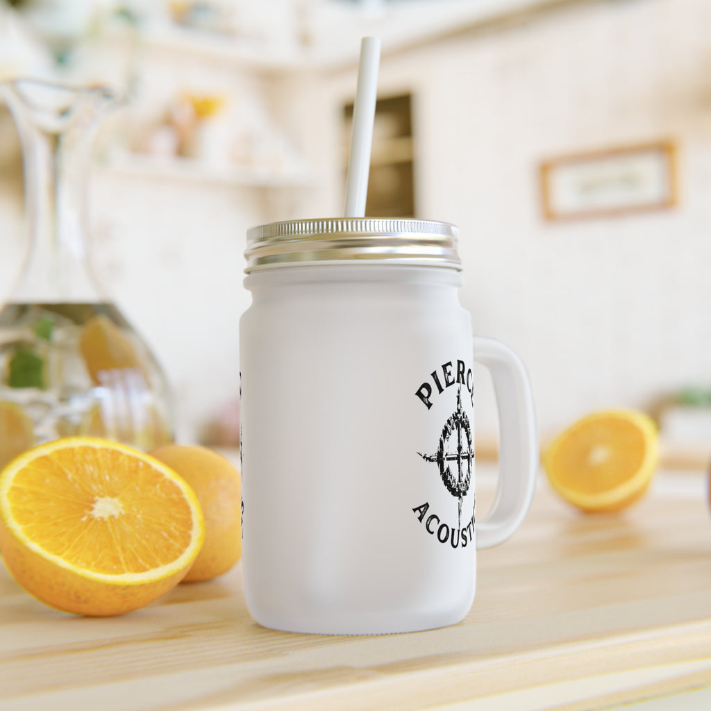 Pierce Acoustics Official Mason Jar Tumbler with Straw