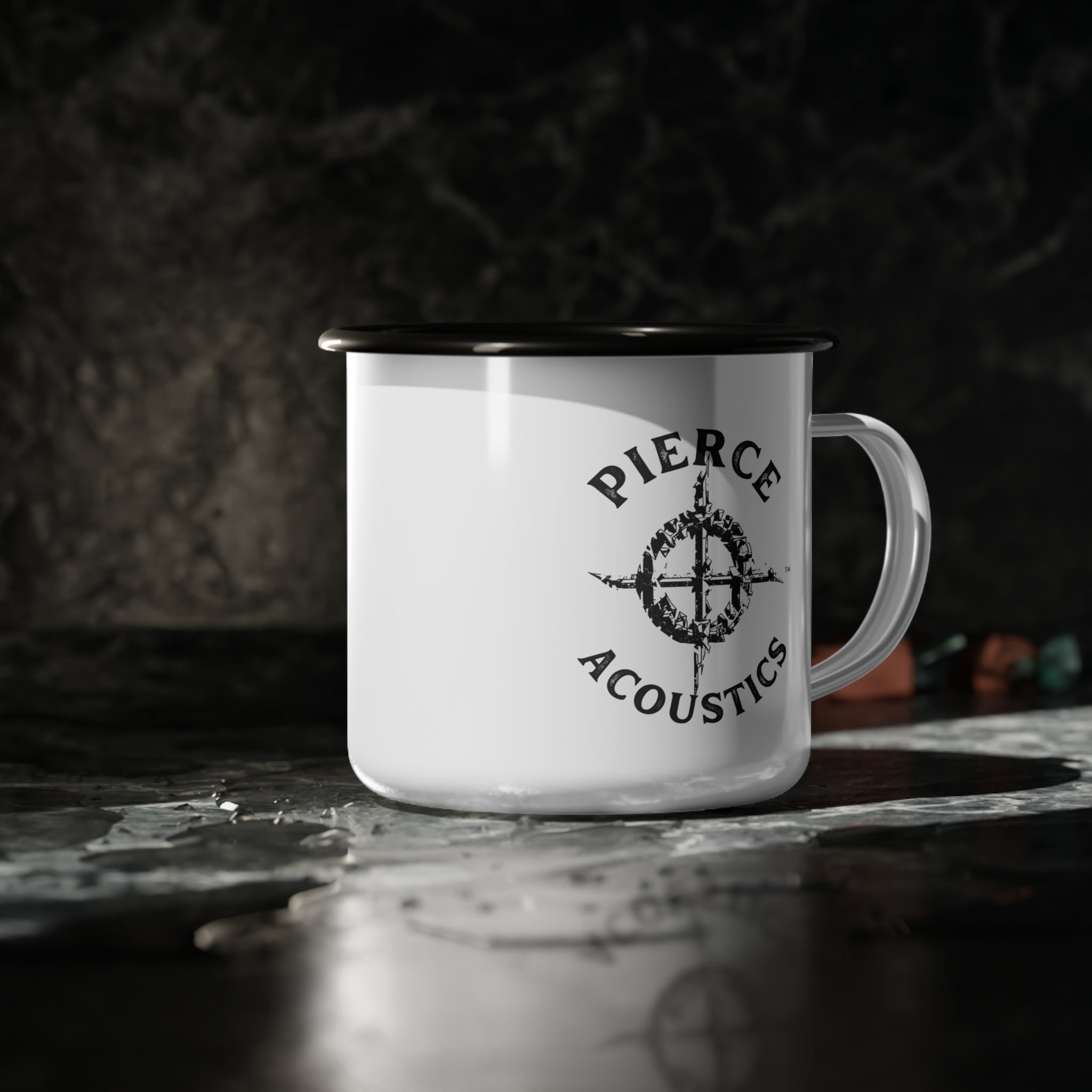 Pierce Acoustics Official Enamel Camp Cup