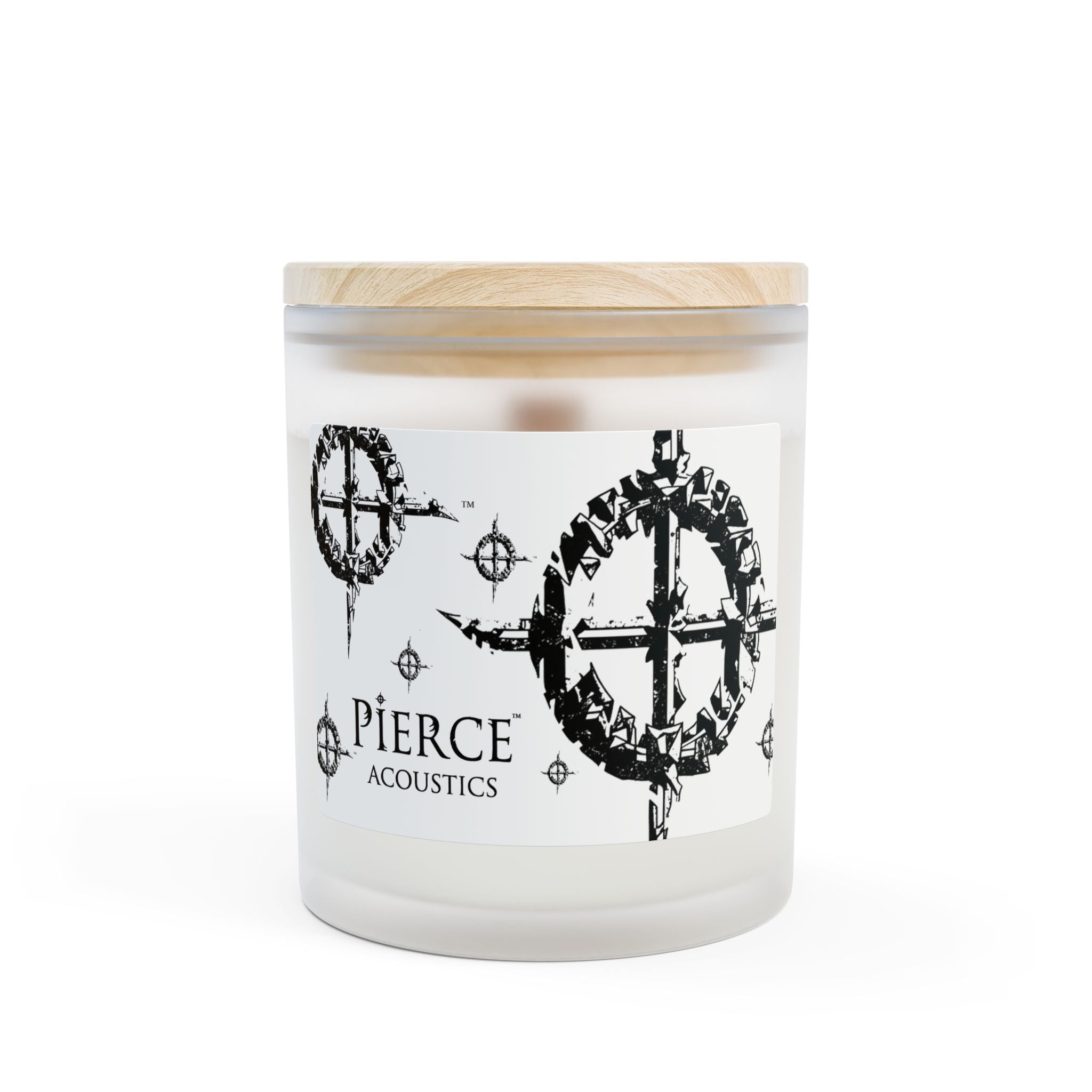 Pierce Acoustics Official Frosted Glass Scented Candle