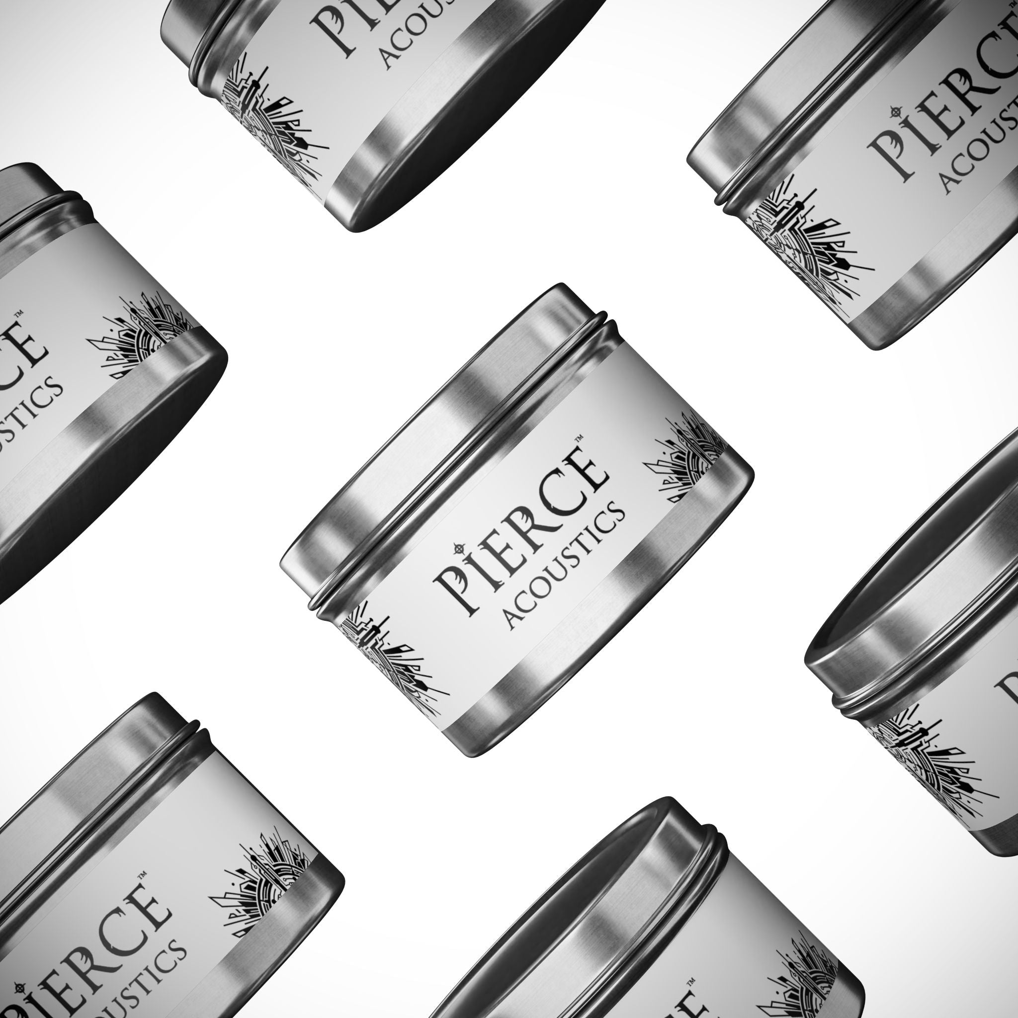 Pierce Acoustics Official Tin Scented Candle