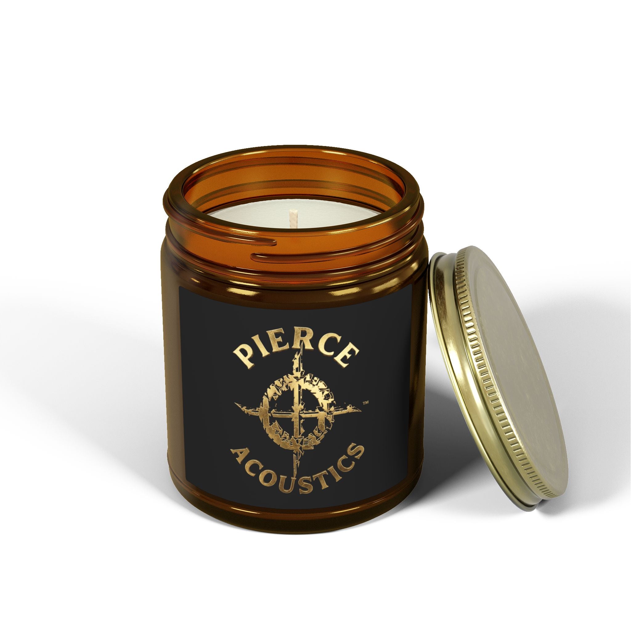 Pierce Acoustics Official Coconut Apricot Scented Candle (4oz/9oz)