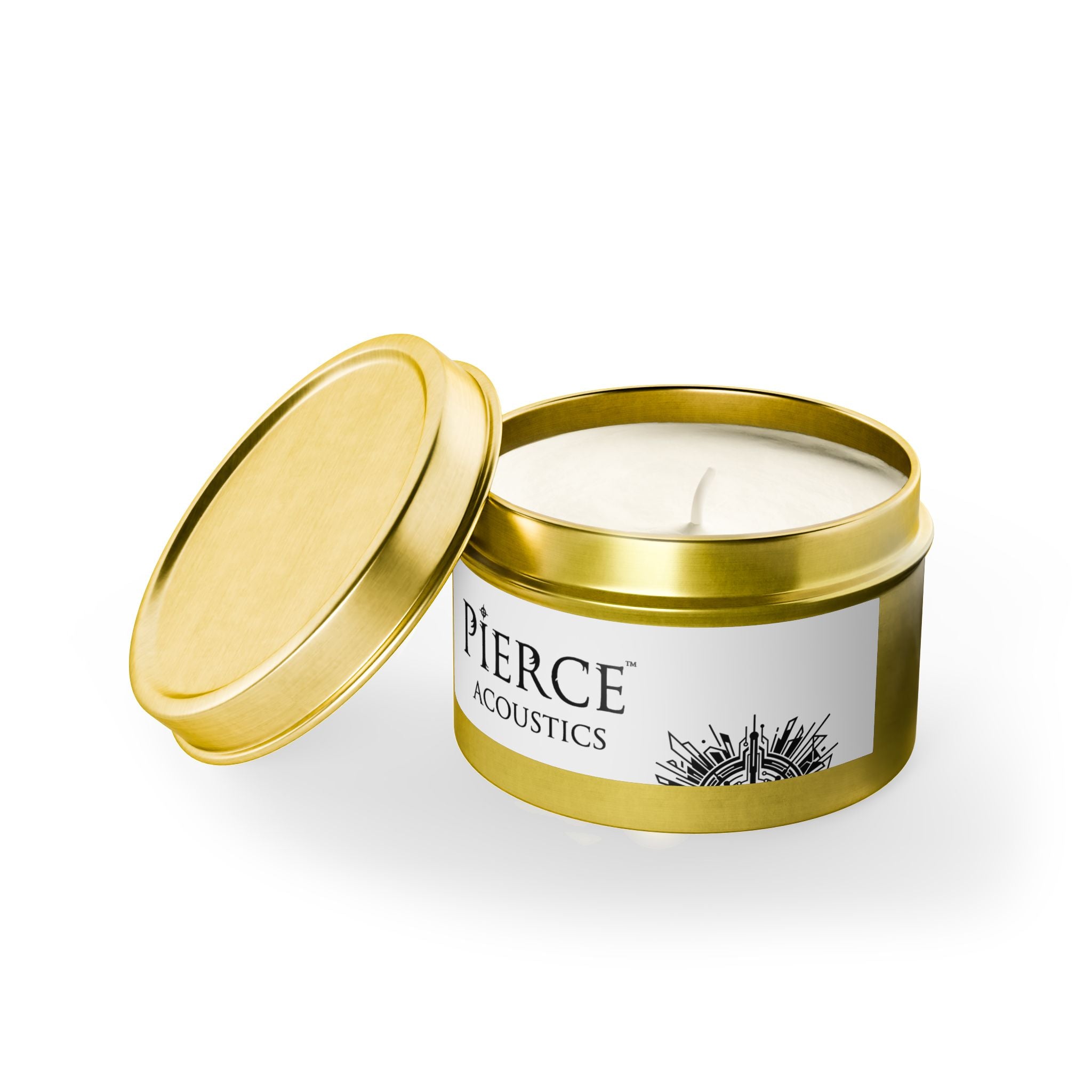 Pierce Acoustics Official Tin Scented Candle