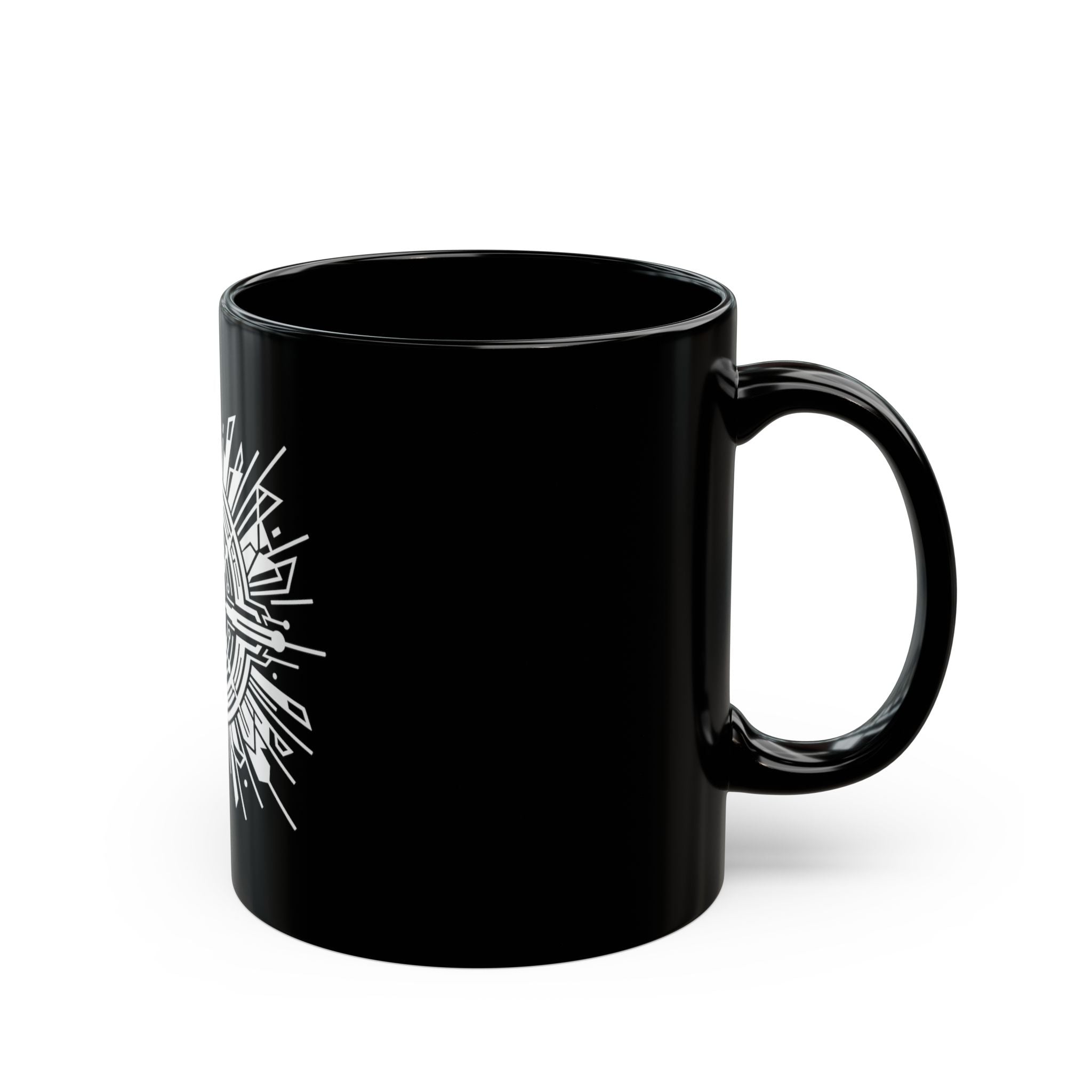 Pierce Acoustics Official Black Ceramic Mug